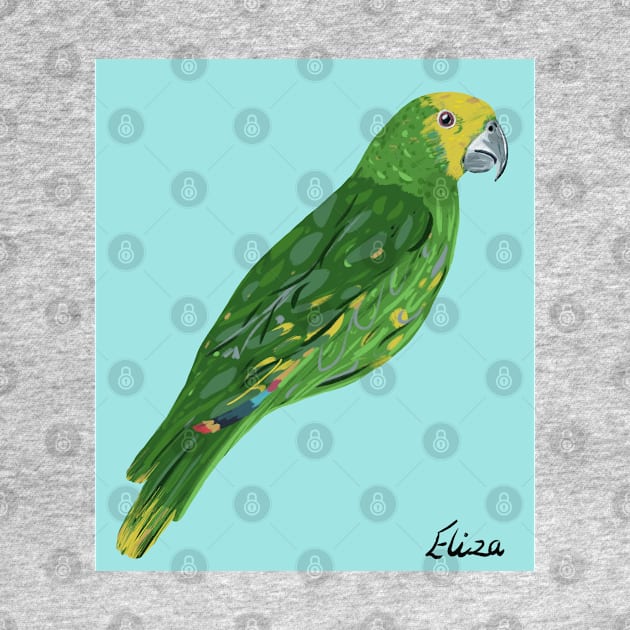 Colourful parrot by LozzieElizaDesigns